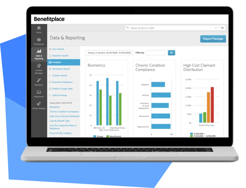 Benefitfocus Health Insights dashboard